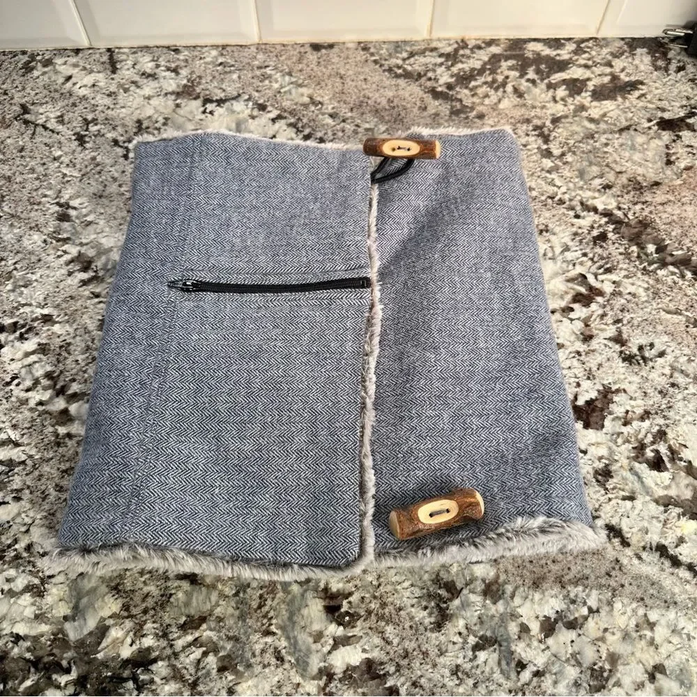 Neck Wrap Scarf Zipper Accent, super‎ Nice